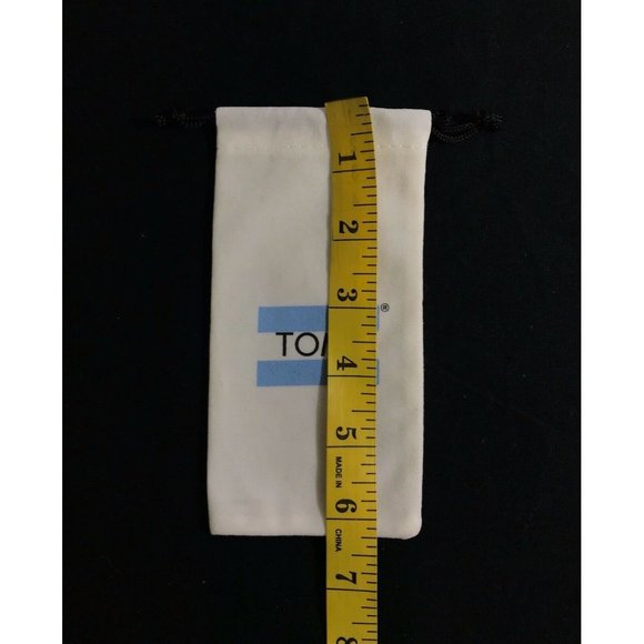 Toms Dust Bag Storage Pouch White 3" x 6.3" - Picture 4 of 5